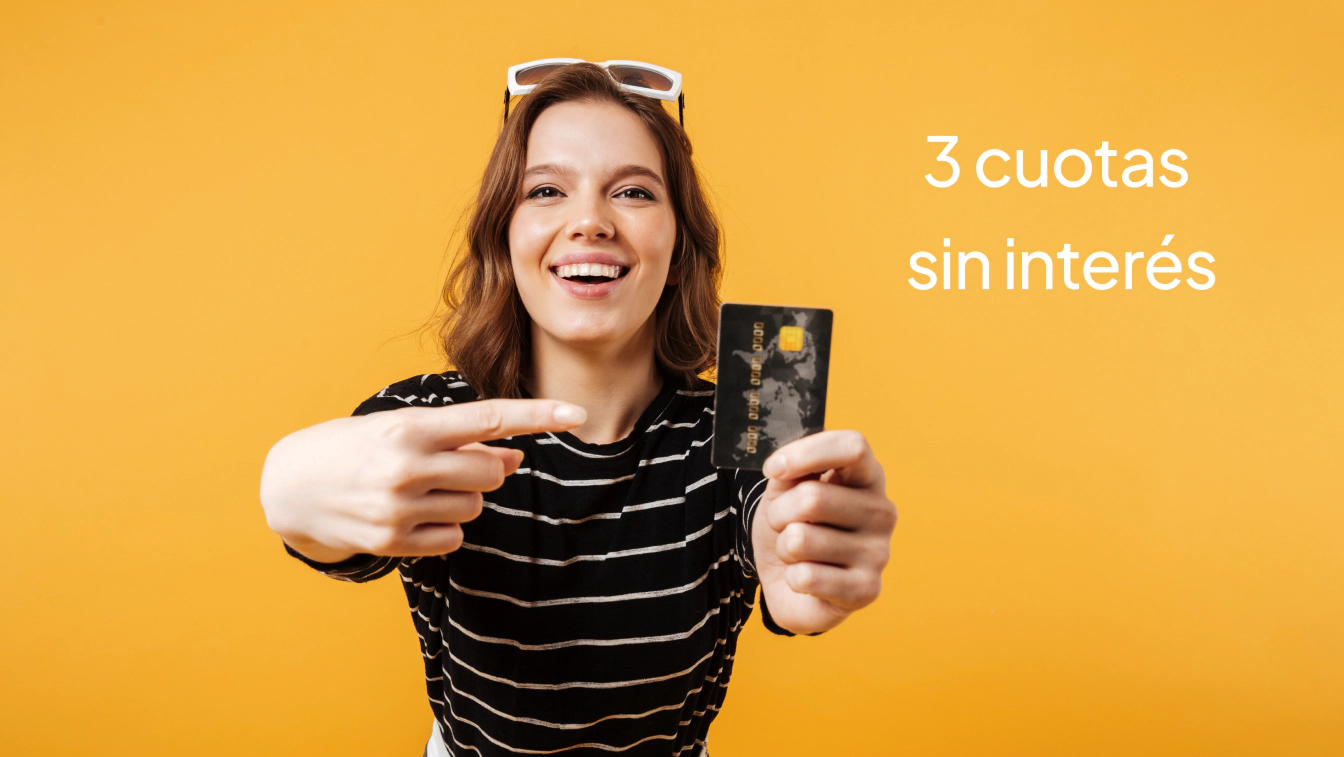 3 cuotas sin interés